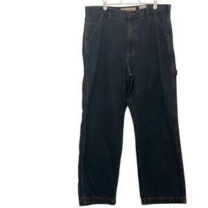 Timberland Jeans Mens 34 Carpenter Dark Wash Blue Utility Workwear